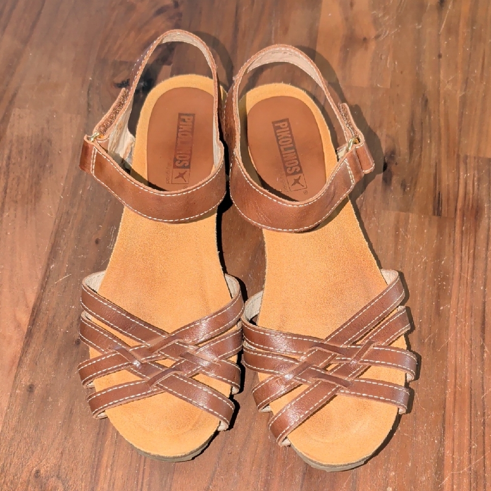 PIKOLINOS Tan and Brown Women's Sandals Size 39